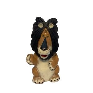 Vintage 1970s Play Pal Lion Western Publishing Hard Plastic Blow Mold 1972 Bank